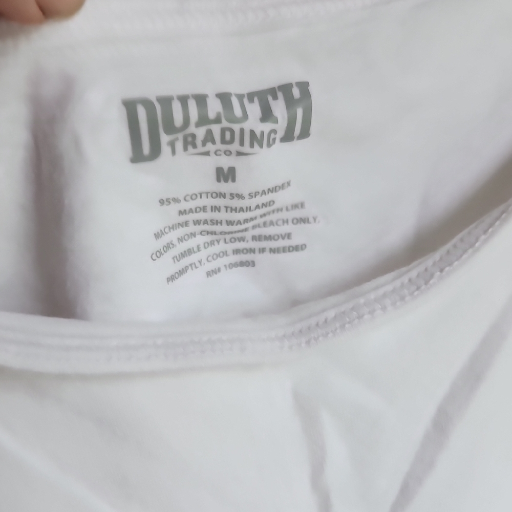 Duluth Trading Co White Tank Top - Picture 3 of 6